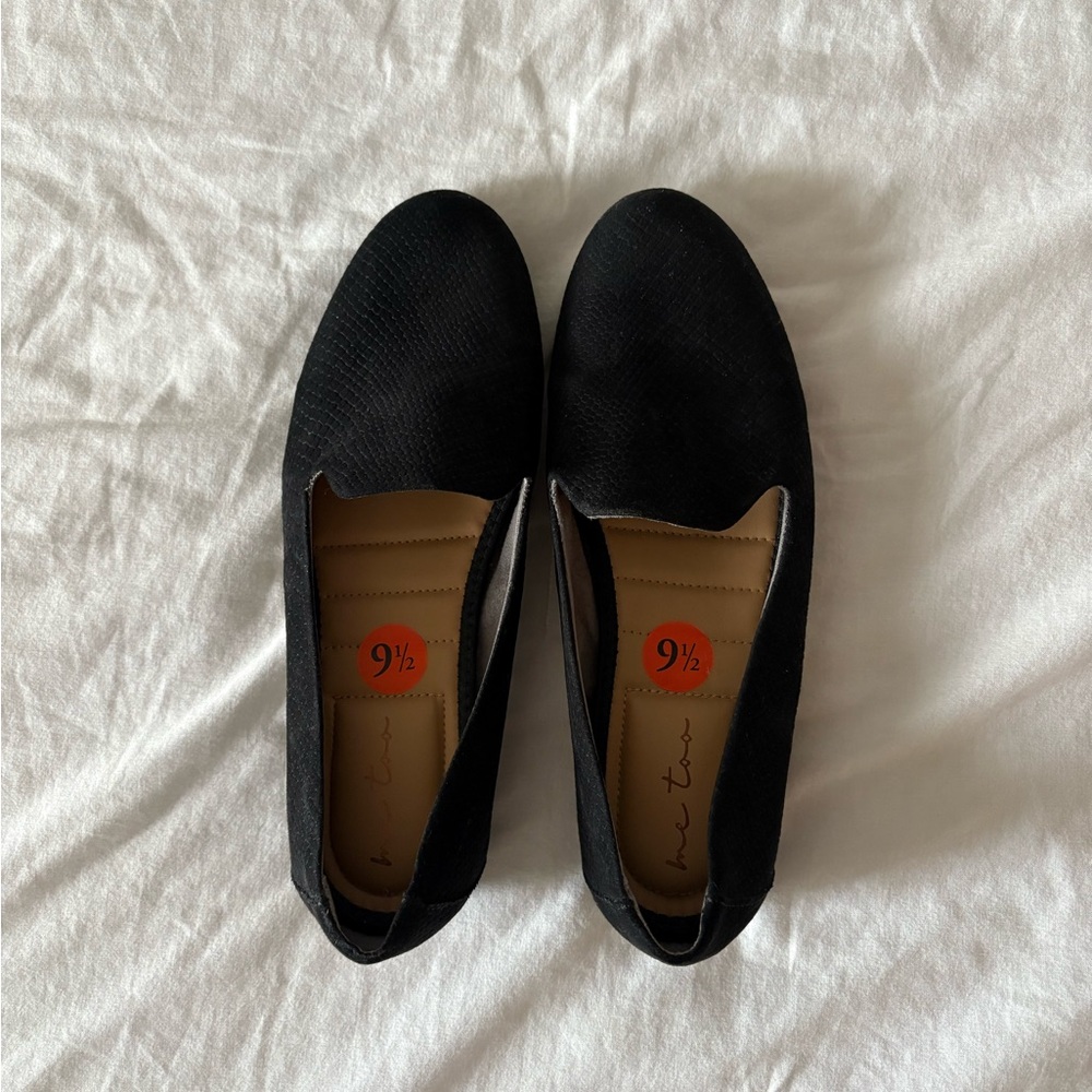 Black Slip-On Flats